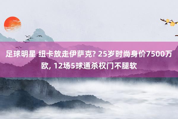 足球明星 纽卡放走伊萨克? 25岁时尚身价7500万欧, 12场5球通杀权门不腿软