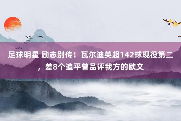 足球明星 励志别传！瓦尔迪英超142球现役第二，差8个追平曾品评我方的欧文