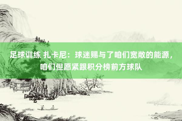 足球训练 扎卡尼：球迷赐与了咱们宽敞的能源，咱们但愿紧跟积分榜前方球队